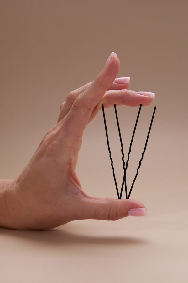 80 mm u-pins - black