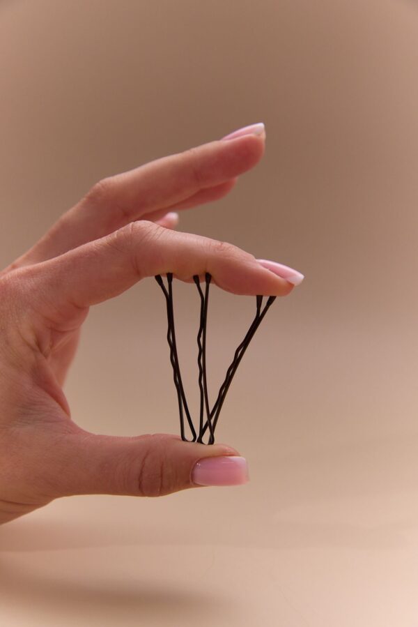51 mm bobby pins - black